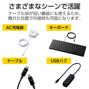 エレコム USB Type-C(TM)延長ケーブル(USB 5Gbps) 1．0m ブラック USB3-ECC10BK-イメージ6