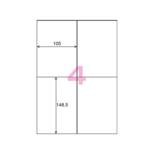 コクヨ カラーL&IJ用紙ラベル〈K2〉A4 4面 100枚 F972580-K2KPC-V4-100-イメージ2