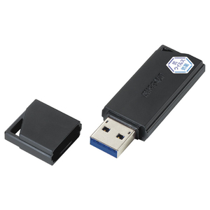 BUFFALO USB3．2(Gen1) 抗ウイルス・抗菌USBメモリ(64GB) ブラック RUF3-KVB64G-BK-イメージ3