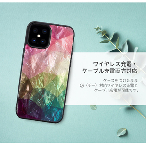 ikins iPhone 12 Pro Max用天然貝ケース Water flower I19298I12PM-イメージ6