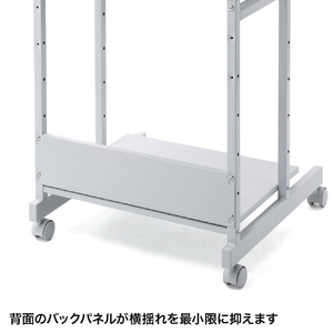 サンワサプライ パソコンラック ライトグレー RAC-EC15N2-イメージ6