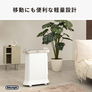 デロンギ マルチダイナミックヒーター ソラーレ ピュアホワイト×ベージュ IDH15WIFI-WB-イメージ7