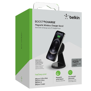 BELKIN MagSafe対応磁気ワイヤレス充電スタンド BOOST↑CHARGE ブラック WIB003BTBK-イメージ9