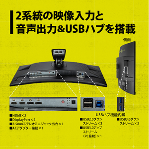 プリンストン 31．5型ゲーミング液晶ディスプレイ ULTRA PLUS ブラック UP-HC32C-イメージ4