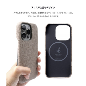 ABBI SIGNATURE iPhone 16 Pro用シュランケンカーフ MagSafe対応バックカバー ブラックブルー ABS27303I16PR-イメージ12