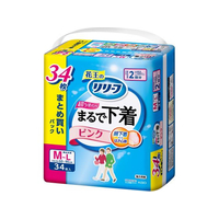 KAO リリーフ パンツタイプ まるで下着 2回 M-L ピンク 34枚 FC930PZ