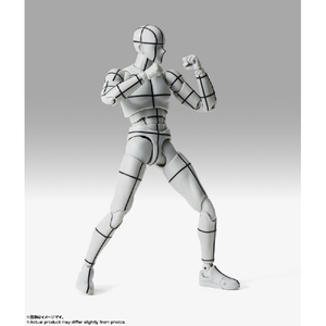 バンダイスピリッツ S．H．Figuarts ボディくん -スポーツ- Edition -ワイヤーフレーム-(Gray Color Ver．) SHFﾎﾞﾃﾞｲｸﾝｽﾎﾟ-ﾂﾜｲﾔ-FGRAY-イメージ6