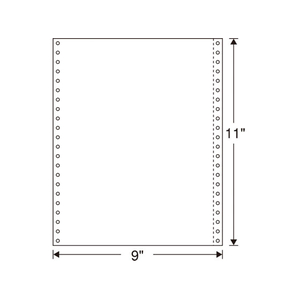 日本通信紙 白紙ストックフォーム 2P 9×11 1000組 FC67588-WF9X11 2P NCｱｵ-イメージ1