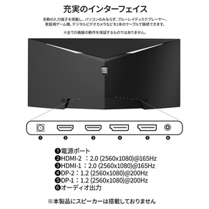 JAPANNEXT 30型ワイド液晶ディスプレイ ブラック JN-VCG30202WFHDR-N-イメージ7