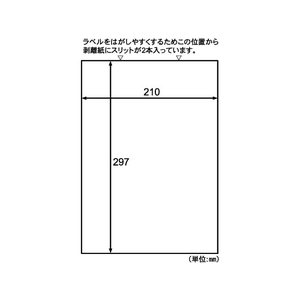 ヒサゴ 目隠しラベル A4 全面 5枚 F125869-OP2402-イメージ2