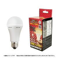 テイーエム LED電球 E26口金 全光束690lm(6．2W一般電球タイプ) 電球色相当 停電しても明るいLED電球 燈まもるくん TAL-690-2