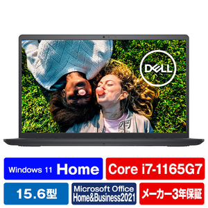 DELL ノートパソコン オリジナル Inspiron 15 3511 カーボンブラック NI375E-BWHBB-イメージ1