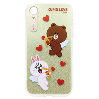 LINE FRIENDS iPhone XR用ケース LIGHT UP CASE CUPID LOVE スウィートハート3 KCL-LCL011