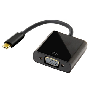 センチュリー USB Type-C to VGA 変換アダプター 黒 CCA-UCVGA-イメージ1