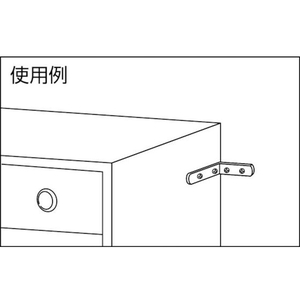 トラスコ中山 ジョイント金具19型Lクロ寸法89×64穴数5 FC570FA-4820576-イメージ3