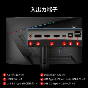 MSI 31．5型液晶ディスプレイ MAG ブラック MAG-325CQRF-QD-E2-イメージ9