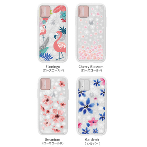 LIGHT UP CASE iPhone XS/X用Lighting Shield Case Flower Geranium LU11324IX-イメージ10