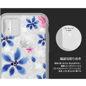 LIGHT UP CASE iPhone XS/X用Lighting Shield Case Flower Geranium LU11324IX-イメージ7