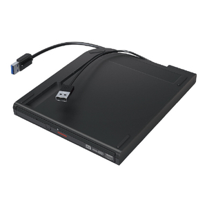 BUFFALO USB3．2(Gen1)ポータブルDVD 再生・書込みソフト添付 ブラック DVSM-PTS8U3-BKB-イメージ3