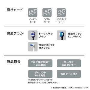 パナソニック 電動歯ブラシ ドルツ ディープネイビー EW-DA48-A-イメージ11