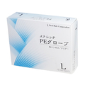 ファーストレイト ストレッチPEグローブ クリアー L 200枚 F043912-FR-543