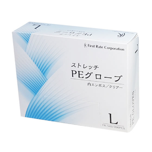 ファーストレイト ストレッチPEグローブ クリアー L 200枚 F043912-FR-543-イメージ1