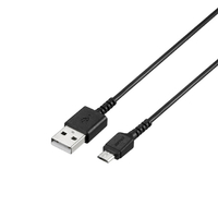 BUFFALO USB2．0ケーブル(Type-A to microB) 0．5m ブラック BSMPCMB105BK