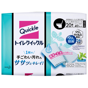 花王 トイレクイックル つめかえ用 ジャンボパック 20枚 ﾄｲﾚｸｲﾂｸﾙﾂﾒｶｴｼﾞﾔﾝﾎﾞ20ﾏｲ-イメージ1