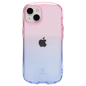 Hamee iPhone 13用TPUケース iFace Look in Clear Lolly ピーチ/サファイア 41-943434-イメージ1