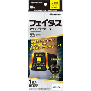 久光製薬 フェイタスアクティブサポーター 腰用 Lサイズ 1個 FC381SK-イメージ2