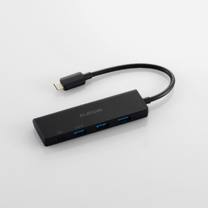 エレコム USB Type-C 4ポート USB 5Gbpsハブ(USB PD対応) ブラック U3HC-H040PBK-イメージ8