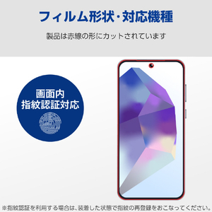 エレコム Galaxy A55 5G用フィルム 衝撃吸収 指紋防止 反射防止 PM-G243FLFPAN-イメージ2