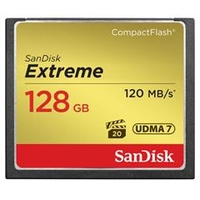 サンディスク エクストリーム コンパクトフラッシュ カード 128GB ゴールド SDCFXSB-128G-J61