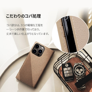 SLG Design iPhone 14 Pro Max用Full Grain Leather Case ライトクリーム SD24349I14PMLC-イメージ6