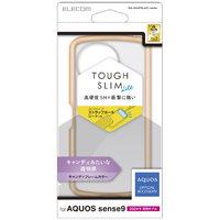 エレコム AQUOS sense9用TOUGH SLIM LITE ハイブリッドケース キャンディカラー クリアピンク PM-S244TSLAFCPN