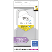 エレコム AQUOS sense9用TOUGH SLIM LITE ハイブリッドケース キャンディカラー クリアホワイト PM-S244TSLAFCWH