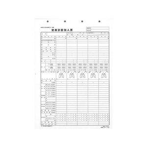 日本法令 健康診断個人票 B4 20枚 F869136-イメージ2