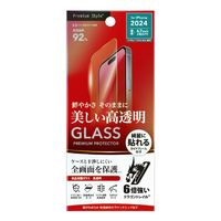 PGA iPhone 16 Plus/15 Plus/15 Pro Max用液晶保護ガラス Dragontrail 高透明 PG-24CGL01CL