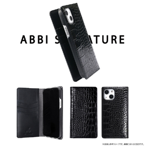 ABBI SIGNATURE iPhone 16用LIPARI イタリアンレザー MagSafe対応ダイアリーケース ダークブラウン ABS27353I16-イメージ5