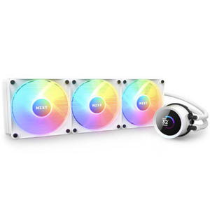 NZXT 水冷CPUクーラー 360mm KRAKEN RGB ホワイト RL-KR360-W1-イメージ1