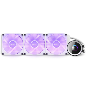 NZXT 水冷CPUクーラー 360mm KRAKEN RGB ホワイト RL-KR360-W1-イメージ2