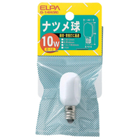 エルパ ナツメ球 E12口金 10W ホワイト 1個入り G-14H(W)