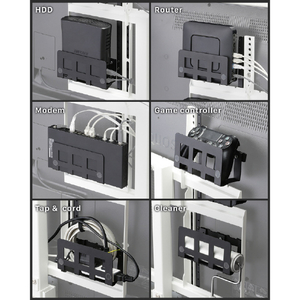 ナカムラ WALLテレビスタンド V4/V3/V2/S1/anataIROラージタイプ/PRO対応マルチデバイスホルダー EQUALS・WALLシリーズ ブラック WLMH95119-イメージ8