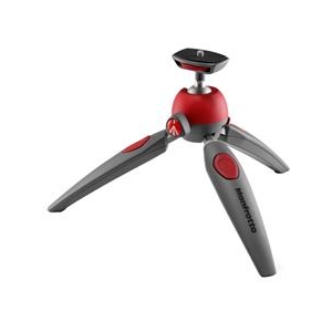 Manfrotto 5段階調節ミニ三脚 PIXI Evo レッド MTPIXIEVO-RD-イメージ1