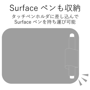 エレコム Surface Pro 2017年モデル用ネオプレンポーチ TB-MSP5NPBK-イメージ5