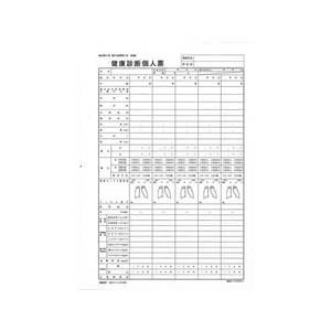 日本法令 健康診断個人票 A4 20枚入 F873196-イメージ2