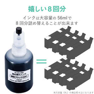 エレコム キヤノン用詰め替えインク THC-360BK8-イメージ5