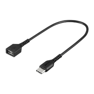 BUFFALO USB2．0変換ケーブル (Type-C to microB) 15cm ブラック BSMPCADC115BK-イメージ1