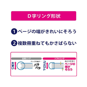 コクヨ 英習帳(ソフトリング) セミB5 英習罫13段 40枚 F109338-ｽ-S801-イメージ6