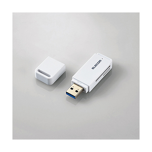 エレコム USB3．0対応メモリカードリーダ(スティックタイプ) ホワイト MR3-D011WH-イメージ1